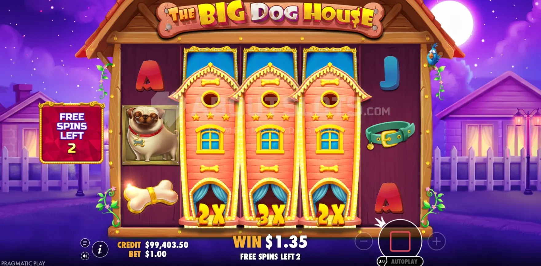 The Big Dog House gameplay board preview